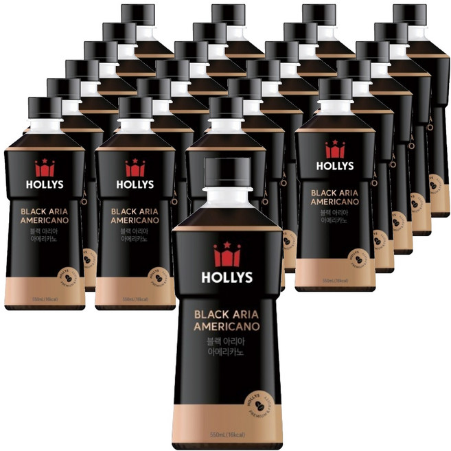 할리스 블랙 아리아 아메리카노, 550ml, 24개