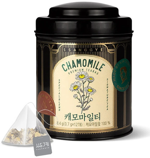 쌍계명차 티 마스터 캔 캐모마일티, 700mg, 12개입, 1개 - 쿠팡