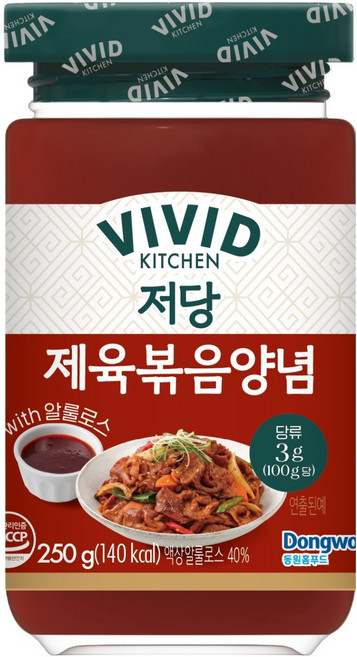 비비드키친 저당 제육볶음 양념, 250g, 1개