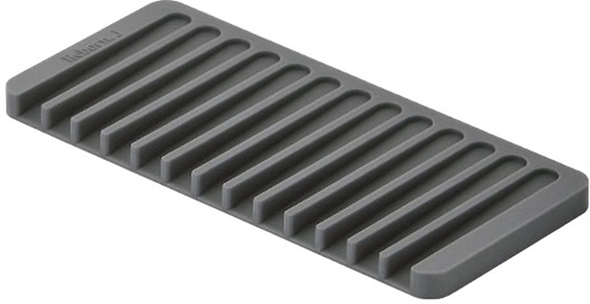 리본제이 워터 플로우 실리콘 드라잉매트 미니, 1단, 그레이, 1개