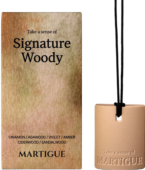 마르티그 차량용 퍼퓸 테라코타 디퓨저, 1개, 시그니처우디