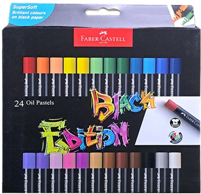 FABER-CASTELL 輝柏 油性粉彩條 220024, 1組, 24色