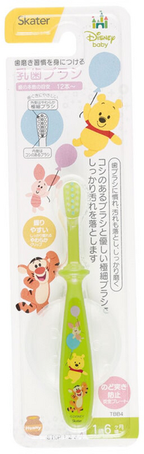 Skater 嬰兒牙刷 TBB4, 小熊維尼 Pooh, 1支, 1入