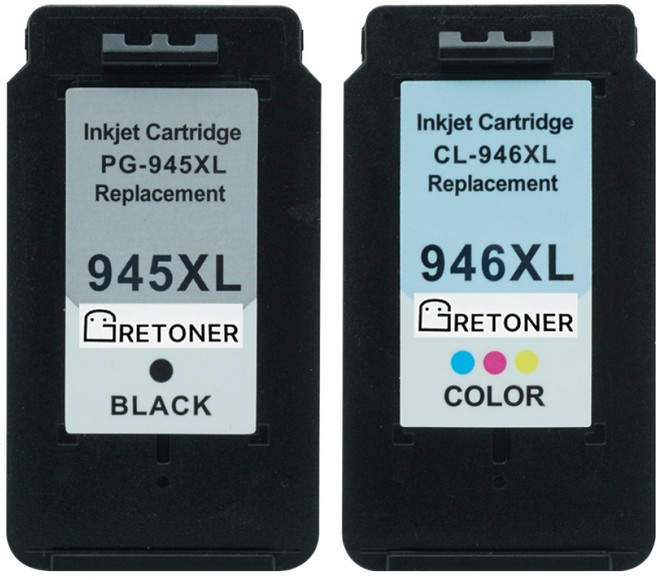 캐논 PG-945XL CL-946XL 카트리지 호환잉크 세트, 검정, 파랑, 빨강, 노랑, 1세트