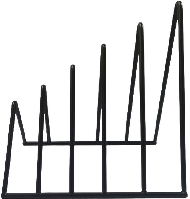모두템 메탈 삼각 책꽂이, 블랙