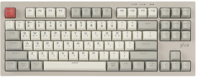 지클릭커 오피스프로 무선 텐키리스 키보드, Retro Cappuccino, WK50, 제조사축