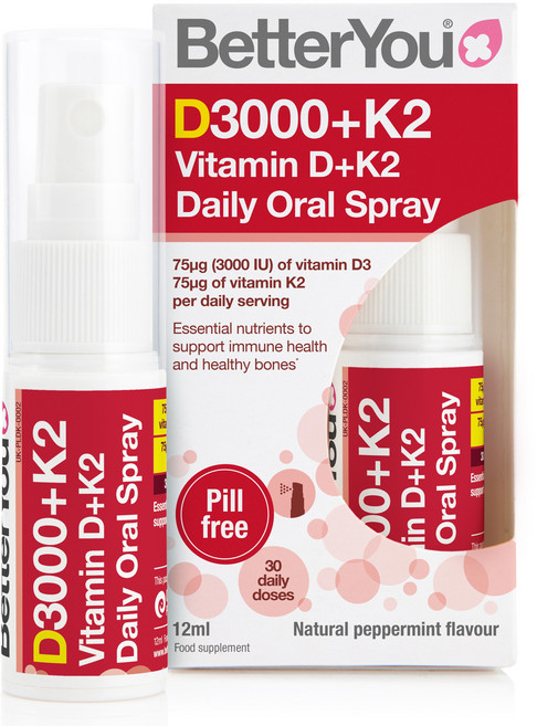 베러유 베러유 비타민D 3000IU + K2 고함량 액상 구강 스프레이, 1개, 12ml