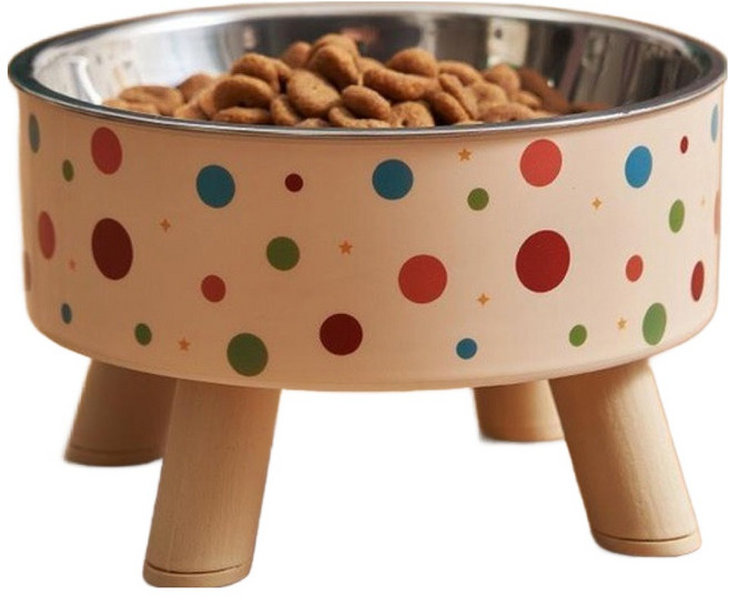 레드퍼피 반려동물 앙쥬 분리형 식기, 혼합색상, 1개