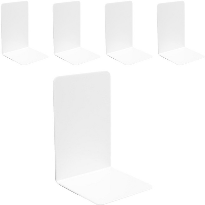 모두템 L형 책 지지대 북엔드 5p, 화이트