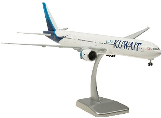 Hogan 1/200 777-300ER 科威特航空 飛機模型 HG910680WH, 1個, 白色