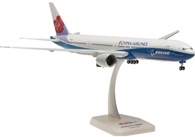 Hogan 1 / 200 777-300ER 中華航空 飛機模型 HG910529WH, 1個, 白色