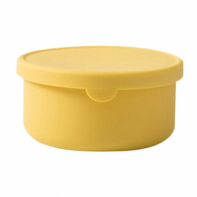 le.star 樂斯達 耐冷熱可微波日式彩虹矽膠保鮮盒 700ml, 1個, 金茶色