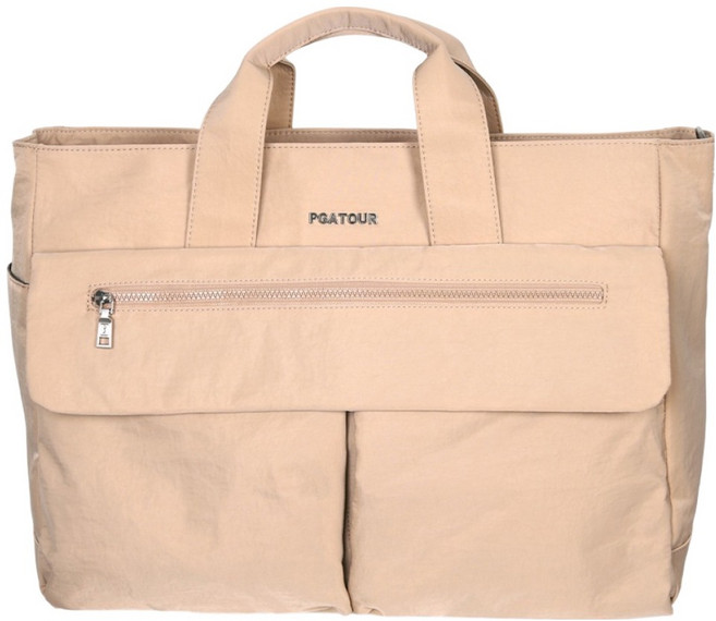 PGA투어 라이트 워싱 보스턴백, 베이지