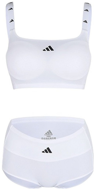 아디다스 여성용 파워네트 메쉬 브라팬티 세트