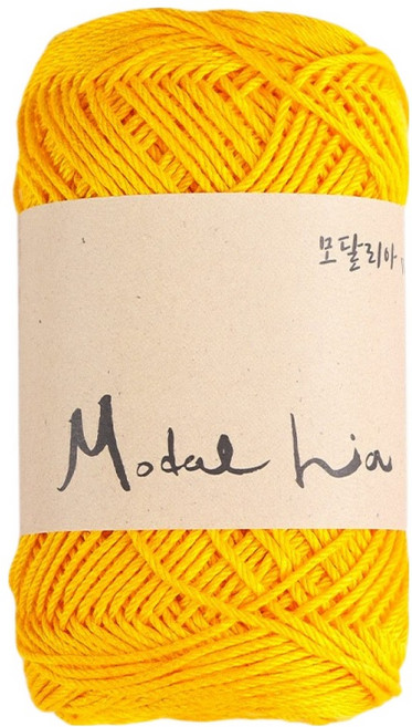 청송뜨개실 모달리아 뜨개실, 23 노랑, 1개
