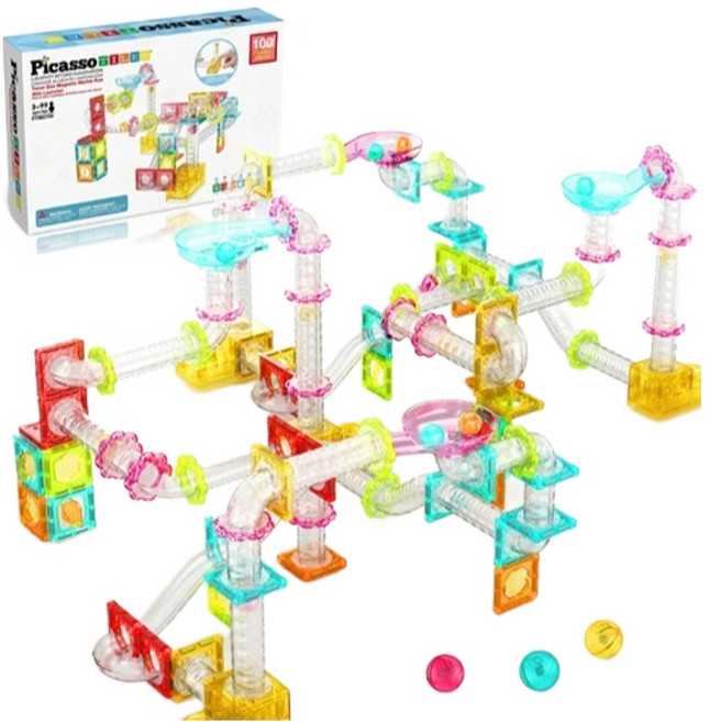 피카소타일즈 마블런 미니 자석블럭 세트 100p, 혼합색상, 1세트