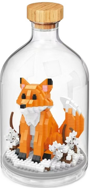 와이즈호크 눈꽃 붉은여우 나노블럭 2899wh, 1개, 혼합색상