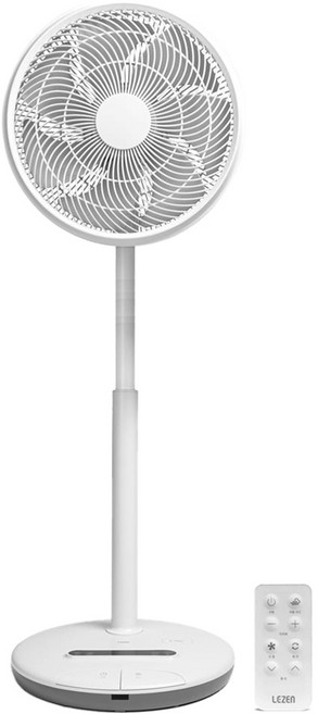 르젠 프리미엄 저소음 BLDC모터 발터치 리모컨 키높이 서큘레이터 LZEF-DF4, LZEF-DF4(다크화이트)