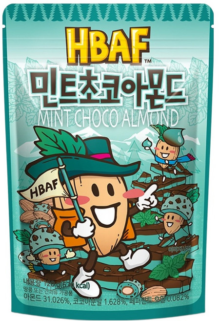바프 민트초코 아몬드, 120g, 1개