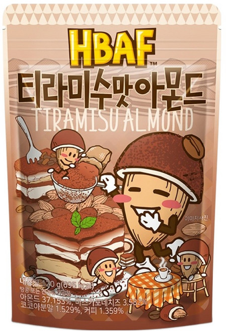 바프 티라미수맛 아몬드, 120g, 1개
