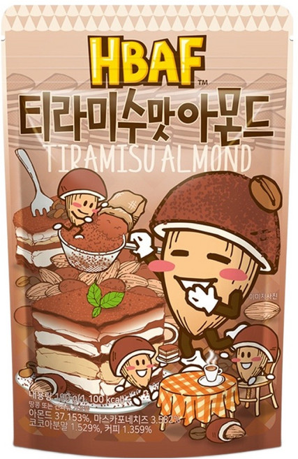 바프 티라미수맛 아몬드, 190g, 1개
