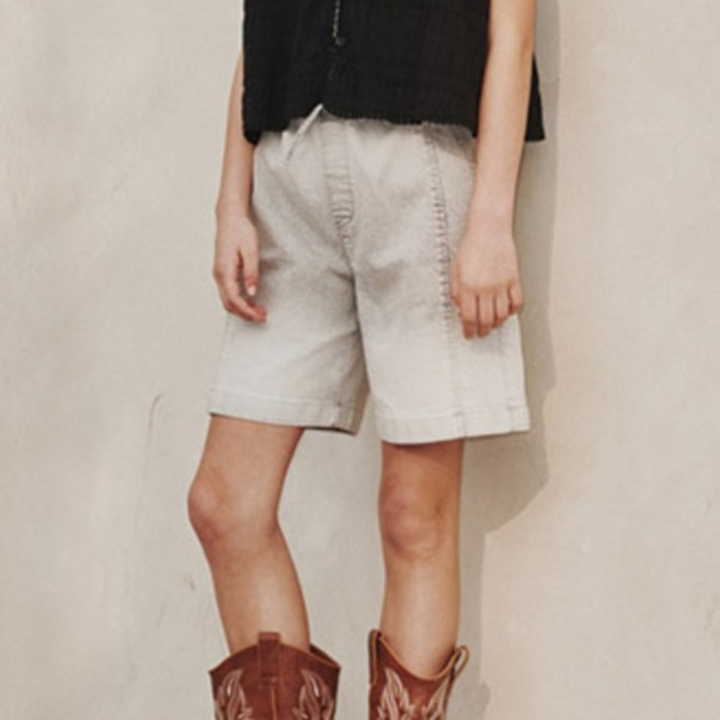 블루테일 여아용 벨트 데님 반바지 AZC2PT01LG