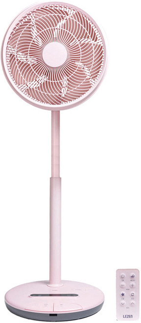 르젠 프리미엄 저소음 BLDC모터 발터치 리모컨 키높이 서큘레이터 LZEF-DF4, LZEF-DF4-P