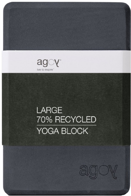 agoy Large高密瑜伽磚 450g, 1個, 煤炭灰