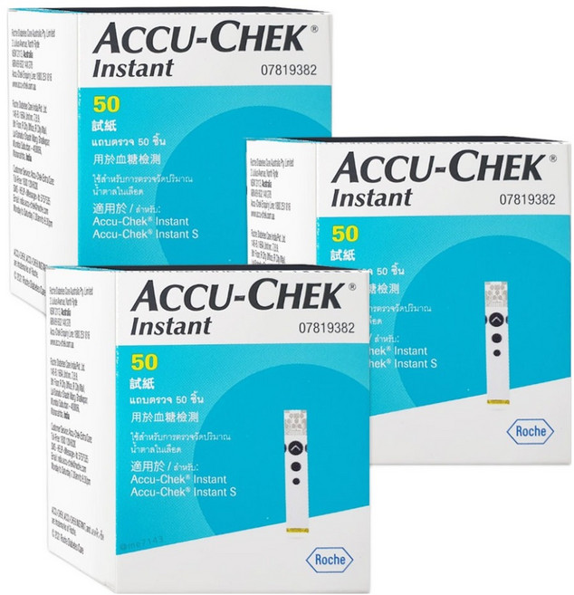 아큐첵 로슈 인스턴트 시험지, 3개, 50개입