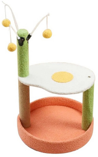 蛋黃小型貓跳台, 1個, 蛋黃