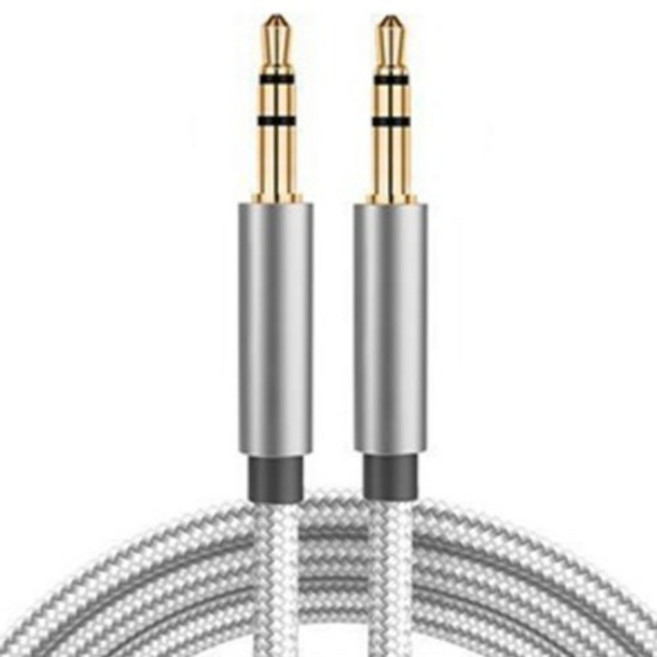 KODACHIEF 헤드폰 이어폰 케이블 3.5mm-3.5mm 1.5m, 오로라 실버, 1개