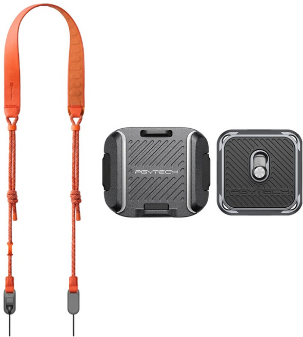 피지와이텍 피지테크 카메라 스트랩 + 퀵릴리즈 키트 세트, 1세트, P-CB-272(스트랩 에어 오렌지), P-CG-189(퀵릴리즈 키트)