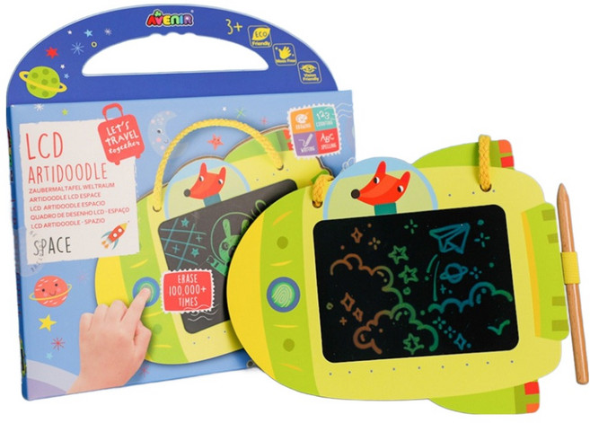 AVEnIR LCD畫板 太空世界, 1個, 綠色