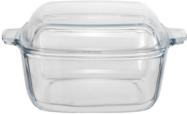 르베르폴리세 사각 내열유리 찜기 2호 1.5L, 22.5cm, 1개