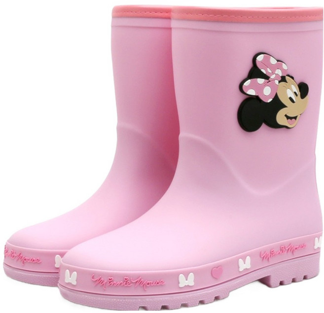 NASSAU 디즈니 여아용 미니마우스 카라멜 레인부츠