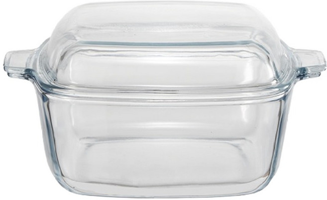 르베르폴리세 사각 내열유리 찜기 1호 1L, 20cm, 1개