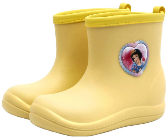 韓國 NASSAU 迪士尼女童白雪公主閃亮雨靴