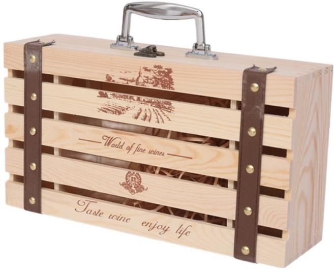 데일리온 고급스러운 와인케이스 타입5, 혼합색상, 1개