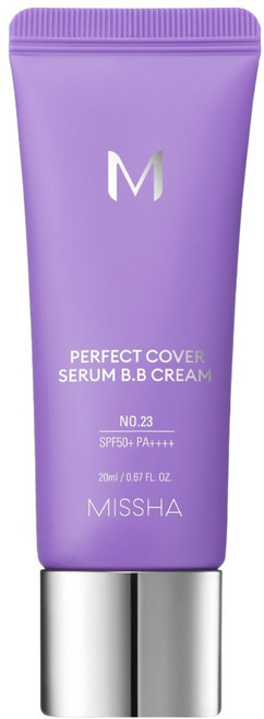 MISSHA 台灣公司貨 完美遮瑕BB霜 SPF50+ PA++++, NO.23 自然色, 20ml, 1條