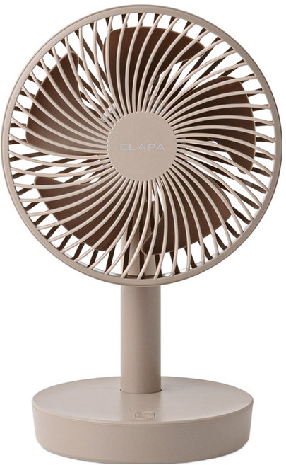 클래파 자동회전 탁상용 무선선풍기, BDF-C401, 모카브라운