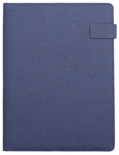 히키스 A4 가죽 메모패드, 블루, 1개