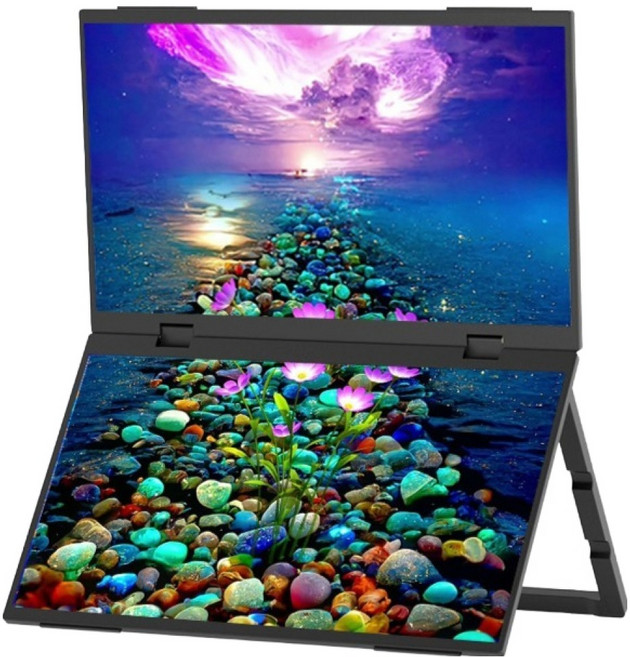 BOSSWIZ 14 雙螢幕折疊式螢幕, BOS-2M140, 35.5cm