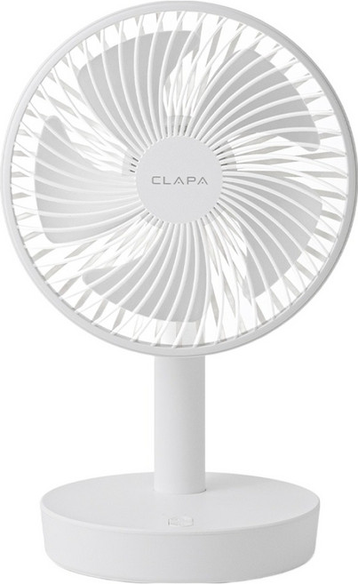 클래파 자동회전 탁상용 무선선풍기, ADF-C500, 화이트