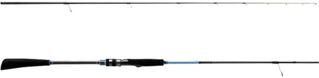 Abu Garcia Salty Fighter MX Omori Rig 軟絲釣竿 SMOS-682MH, 黑色 + 藍色 + 紅色 + 金色