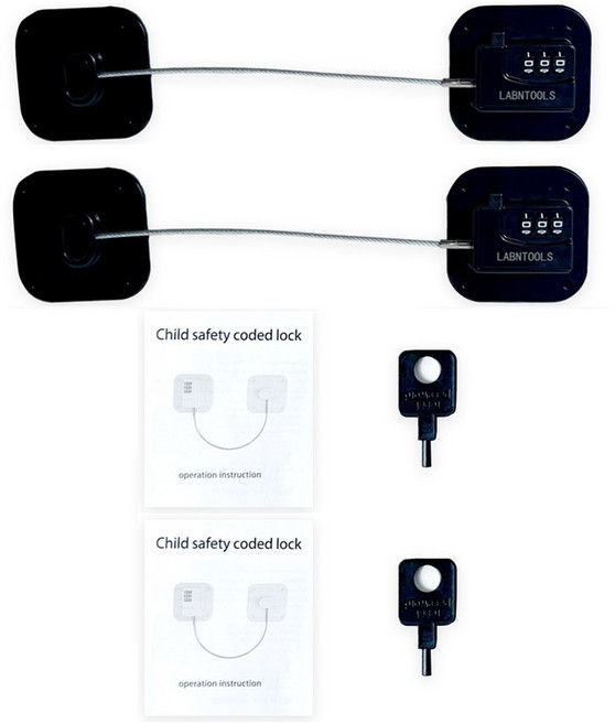 랩앤툴스 다이얼 자물쇠, 2개