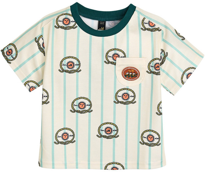 moimoln 兒童涼感透氣日出短袖T恤 M242TSG10P