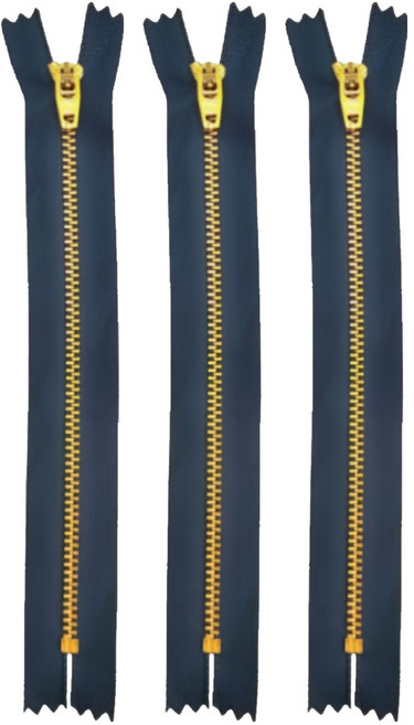 동대문단추왕 청바지 수선 고급 지퍼 17.5cm, 네이비, 3개