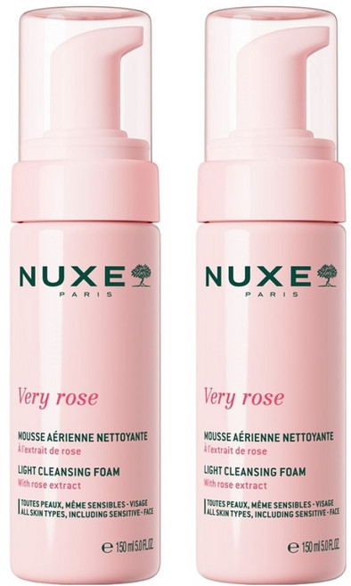 NUXE 巴黎歐樹 莓果玫瑰慕斯潔面乳雙件組, 2個, 150ml