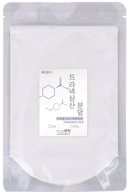 맑을담 트라넥삼산가루 트라넥삼산 분말 트라넥사믹애씨드 100g, 화이트, 1개