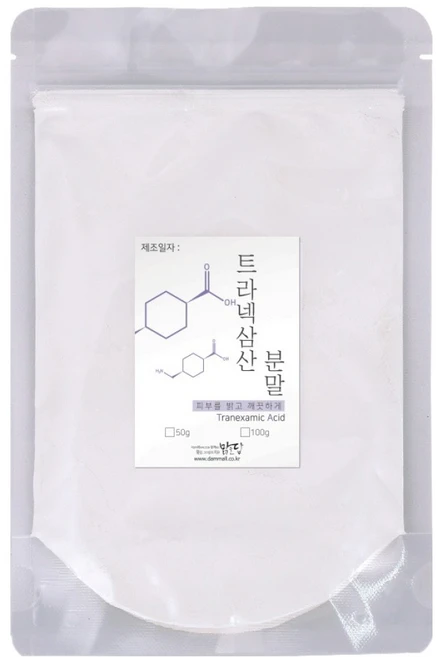 맑을담 트라넥삼산가루 트라넥삼산 분말 트라넥사믹애씨드 100g, 화이트, 1개 - 쿠팡